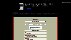 What Calculadora-redes.com website looked like in 2022 (1 year ago)