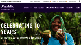 What Cadbury.com website looked like in 2022 (1 year ago)