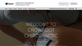 What Crowfootchiropractic.ca website looked like in 2022 (1 year ago)