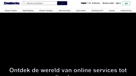 What Creationinc.nl website looked like in 2022 (1 year ago)