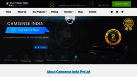 What Camsenseindia.com website looked like in 2022 (1 year ago)