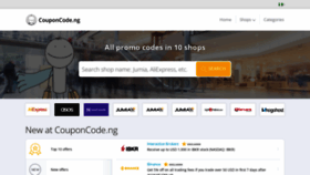 What Couponcode.ng website looked like in 2022 (1 year ago)