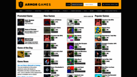 What Cache.armorgames.com website looked like in 2022 (1 year ago)