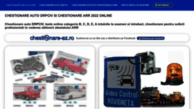 What Chestionare-az.ro website looked like in 2022 (2 years ago)