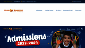 What Colegioamericano.edu.ec website looked like in 2022 (1 year ago)
