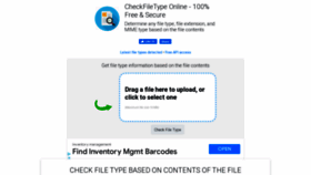 What Checkfiletype.com website looked like in 2022 (1 year ago)