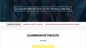 What Classroomoftheelite-manga.com website looked like in 2022 (1 year ago)