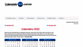 What Calendario-365.com.br website looked like in 2022 (1 year ago)