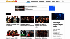 What Channels24.co.za website looked like in 2022 (1 year ago)