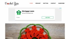 What Crochetbeja.com website looked like in 2022 (1 year ago)