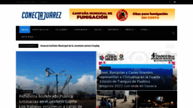 What Conectajuarez.com website looked like in 2022 (1 year ago)
