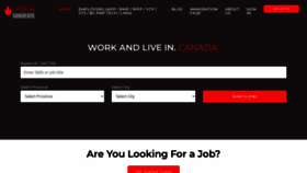What Canadacareersite.com website looked like in 2022 (1 year ago)