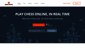 What Chesshotel.com website looked like in 2022 (1 year ago)