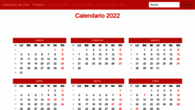 What Calendariochile.com website looked like in 2022 (1 year ago)