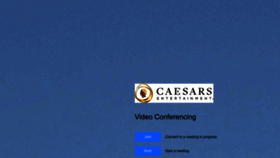 What Caesars.zoom.us website looked like in 2022 (1 year ago)