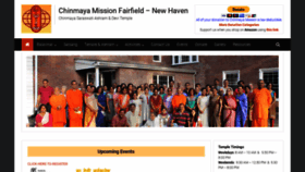 What Chinmayafairfield.org website looked like in 2022 (1 year ago)