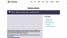 What Consisa.com.mx website looked like in 2022 (1 year ago)
