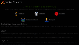 What Cricstream.me website looked like in 2022 (1 year ago)