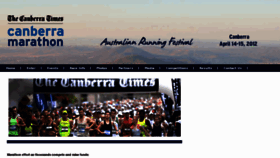 What Canberramarathon.com.au website looked like in 2011 (12 years ago)