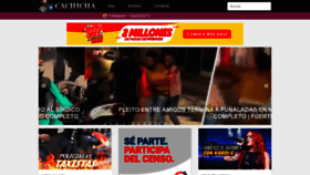 What Cachicha.com website looked like in 2022 (1 year ago)