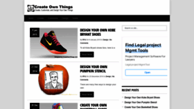 What Createownthings.com website looked like in 2022 (1 year ago)