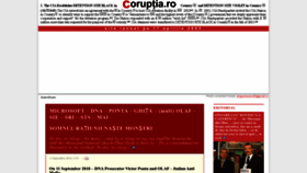What Coruptia.ro website looked like in 2022 (1 year ago)