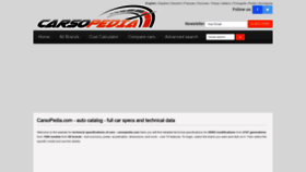 What Carsopedia.com website looked like in 2022 (1 year ago)