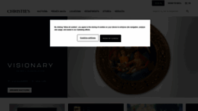 What Christies.com website looked like in 2022 (2 years ago)