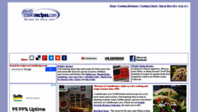 What Cooksrecipes.com website looked like in 2022 (1 year ago)
