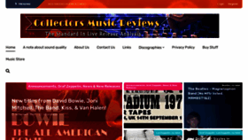 What Collectorsmusicreviews.com website looked like in 2022 (1 year ago)