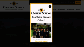 What Calvertschool.org website looked like in 2022 (1 year ago)