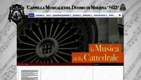 What Cappellamusicaleduomomodena.it website looked like in 2022 (1 year ago)