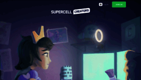 What Creators.supercell.com website looked like in 2022 (1 year ago)