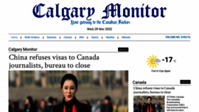What Calgarymonitor.com website looked like in 2022 (1 year ago)