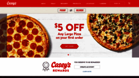 What Caseys.com website looked like in 2022 (1 year ago)