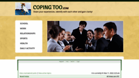 What Copingtoo.com website looked like in 2022 (1 year ago)