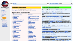 What Conservapedia.com website looked like in 2022 (1 year ago)