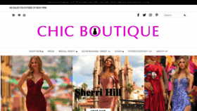 What Chicboutiqueny.com website looked like in 2022 (1 year ago)