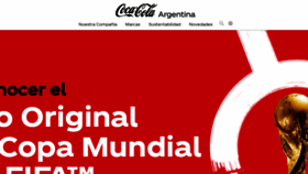 What Cocacoladeargentina.com.ar website looked like in 2022 (1 year ago)