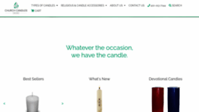 What Churchcandles.com website looked like in 2022 (1 year ago)