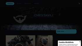 What Chris-savaj.com website looked like in 2022 (1 year ago)