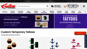 What Customtattoonow.com website looked like in 2022 (1 year ago)
