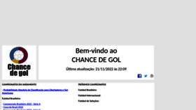 What Chancedegol.com.br website looked like in 2022 (1 year ago)