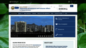 What Cca.hawaii.gov website looked like in 2022 (1 year ago)