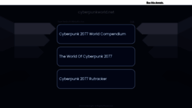 What Cyberpunkworld.net website looked like in 2022 (1 year ago)