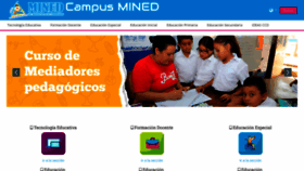 What Campus.mined.edu.ni website looked like in 2022 (1 year ago)