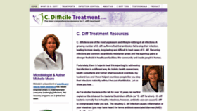 What C-difficile-treatment.com website looked like in 2022 (1 year ago)