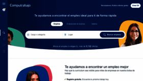 What Computrabajo.sv website looked like in 2022 (1 year ago)