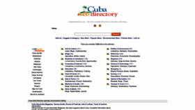 What Cubawebdirectory.com website looked like in 2022 (1 year ago)