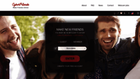 What Cyberfriends.com website looked like in 2022 (1 year ago)